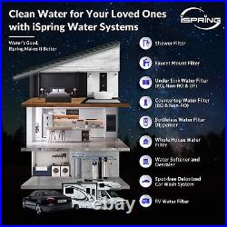 ISpring Whole House Water Filter System, Highly Reduces Sediment, Taste, Odor