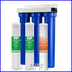 ISpring Whole House Water Filter System with Sediment Carbon Filter 20 x 2.5