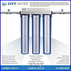 ISpring Whole House Water Filter System with Sediment Carbon Filter 20 x 2.5