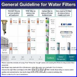 ISpring Whole House Water Filter System with Sediment Carbon Filter 20 x 2.5