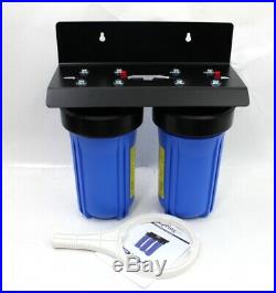 ISpring Whole House Water Filtration System Carbon Block Threaded Blue 2-Stage