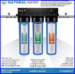 Ispring F3WGB32BM 4.5 X 20 3-Stage Whole House Water Filter Set Replacement Pa