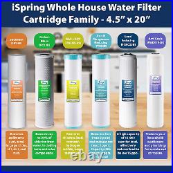 Ispring F3WGB32BM 4.5 X 20 3-Stage Whole House Water Filter Set Replacement Pa