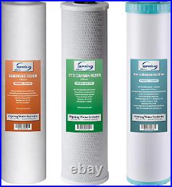 Ispring F3WGB32BM 4.5 X 20 3-Stage Whole House Water Filter Set Replacement Pa