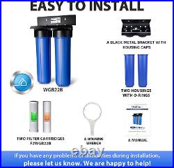 Ispring WGB22B 2-Stage Whole House Water Filtration System with 20 X 4.5 Fine