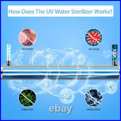 JTAPURE Ultraviolet Light Water Filter for Whole House, Uv Water Purifier Sterili