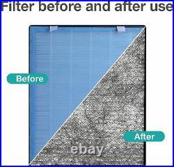 Large Room Air Purifier True HEPA 4xFilters Air Cleaner PM2.5Dust Smoke Pet Odor
