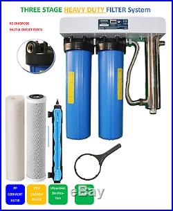 Large Whole House Water Filter and UV Ultraviolet Sterilization System