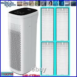 MS18 Powerful Air Purifier 3Stage Cleane 4Pack H13True Hepa Filters for2Year Use