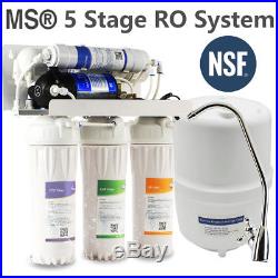 MS 5 Stage Reverse Osmosis RO Water Filter System 50GPD whole house filteration