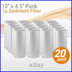 MaxWater Sediment Water Filter Cartridge Whole House Big Blue 1 Micron 10x4.5