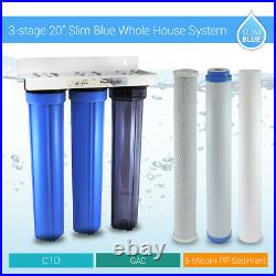 Max Water 3 Stage 20 Whole House Water Filter GAC CTO