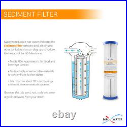 Max Water All White 3 Stage Whole house Home water filter Sediment Carbon Filter
