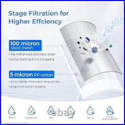 Mega Spin Down Sediment Filter, Reusable Whole House Water Filter System