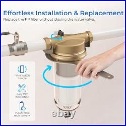 Mega Spin Down Sediment Filter, Reusable Whole House Water Filter System