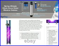 NEW iSpring UVF55 Whole House Water Filter Advanced 55W UV Filtration System