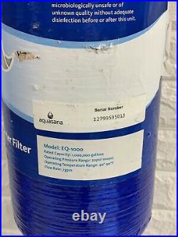 Nearly New $980 Aquasana EQ-1000 Whole House Water Filter 10 year 1,000,000 gl