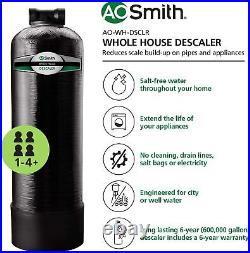 New AO Smith Whole House Water Descaler System Black AO-WH-DSCLR 600kGallon