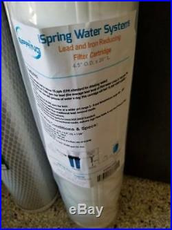 New Ispring Wgb32bm 3-stage Whole House Water Filtration System Carbon Sediment