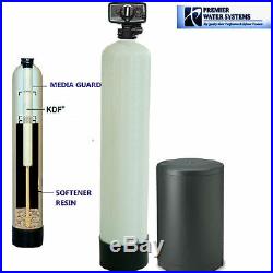 PREMIER Well Water Softener + Iron Remover Water System KDF 85 32000 grain 9x48