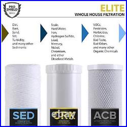PRO+AQUA ELITE Whole House Water Filter 3 Stage Well Water Filtration System