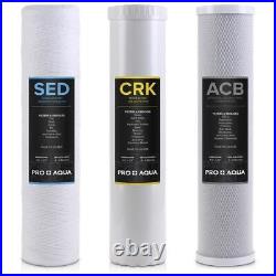PRO+AQUA Water Filters 20Hx4Wx4D Whole House Water Filter Replacement Set