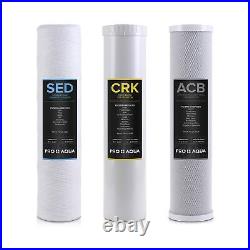 PRO+AQUA Whole House Heavy Metals Well Water Filter Replacement Set 3 Stage