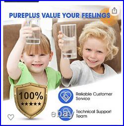 PUREPLUS 10 x 4.5 Whole House Pleated Sediment Filter for Well Water 4pack X 4