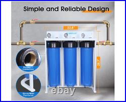 PUREPLUS Whole House Water Filter System 3 Stage 20 Home Water Filtration