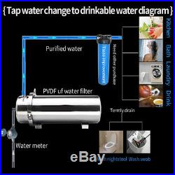 PVDF UF Water Purifier Whole house ultration water filter 0.01um Filters 3500L/H