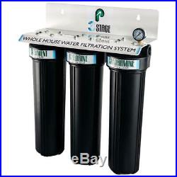Pelican Water 3 Stage Whole House Filtration System Home Chlorine Filter Drink