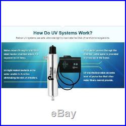 Pelican Whole House Water Filter System 14 GPM Ultraviolet Light Stainless PUV14