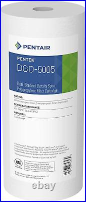 Pentair Pentek DGD-5005 Big Blue Water Filter, 10-Inch Whole House Sediment Fil
