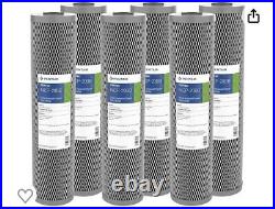 Pentair Pentek NCP-20BB Big Blue Carbon Water Filter 20-Inch Whole House 6 Pack
