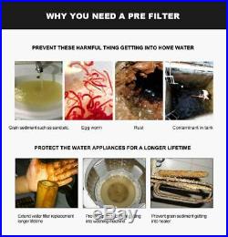 Prefilter Whole House Water Filter Purifier System 59 Brass 40micron Filters