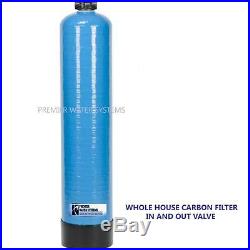Premier Whole House Fluoride Removal Filter with In and Out valve 2 cu ft