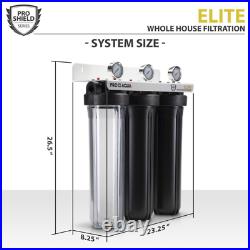 Pro Aqua ELITE Whole House Water Filter 3 Stage Well Water Filtration System wit