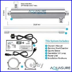 Quantum Series 18 GPM Ultraviolet UV Light Water Filter System for Whole House