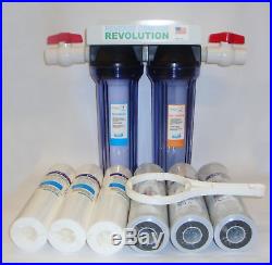 Reverse Osmosis Revolution 3/4 Port Dual Stage Whole House Water Filtration &