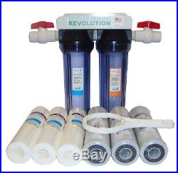 Reverse Osmosis Revolution 3/4 Port Dual Stage Whole House Water Filtration