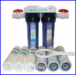 Reverse Osmosis Revolution 3/4 Port Dual Stage Whole House Water Filtration Sys