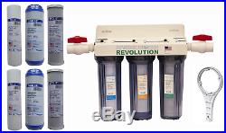 Reverse Osmosis Revolution Whole House 3-Stage Water Filtration System, 3/4 2 1