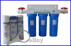Reverse Osmosis Revolution Whole House 3-Stage Water Filtration System, 3/4 2 3