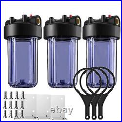 SimPure 10 x 4.5 Clear Whole House Water Filter Housing Filtration System Home