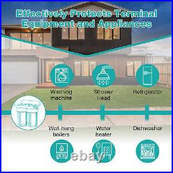 SimPure 10x4.5 2-Stage Whole House Water Filter System 1 NPT Brass Port PP+CTO