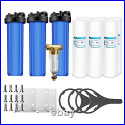 SimPure 20 Inch Big Blue Whole House Water Filter Housing 20 x 4.5 PP Sediment