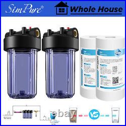 SimPure 2 Pack 10 x4.5 Whole House Water Filter Housing PP Sediment Filtration