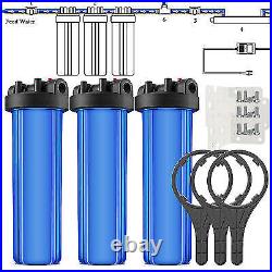 SimPure 3-Stage 20 Big Blue Whole House Water Filter Housing System 20 x 4.5