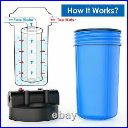SimPure 3 Stage Big Blue 10 Whole House Water Filter System for Water Softners