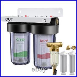 SimPure Sediment Carbon 2-Stage Whole House Water Filter System 10x4.5 Big Blue